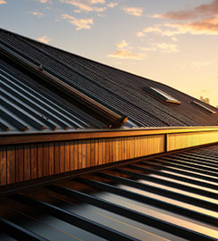 sunset metal roof