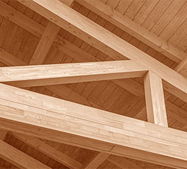 wooden beams